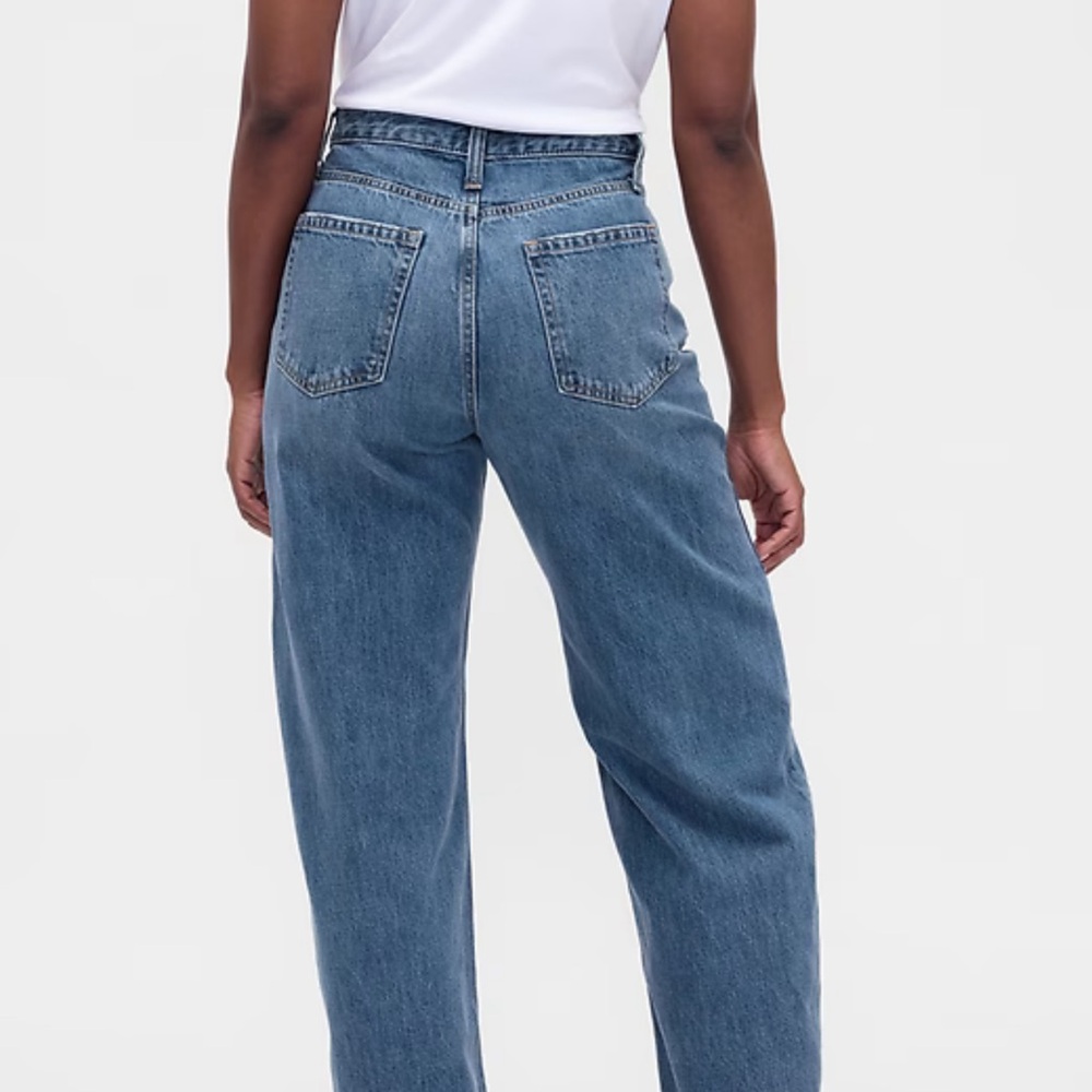 GAP Curvy Barrel Blue Jeans - 28T - Picture 2 of 2